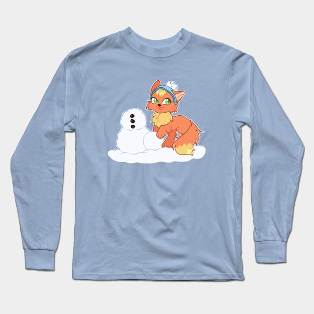LPS Fox Snow Day Long Sleeve T-Shirt by Nullkunst